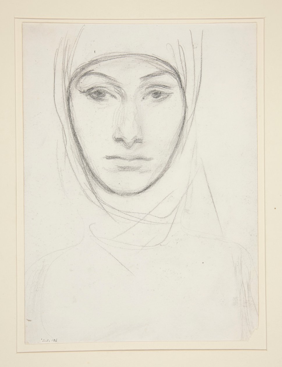 Hoofd van een vrouw door John Singer Sargent