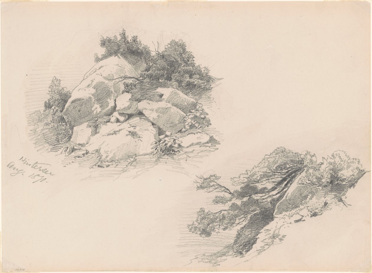 Hintersee, Duitsland door John Singer Sargent