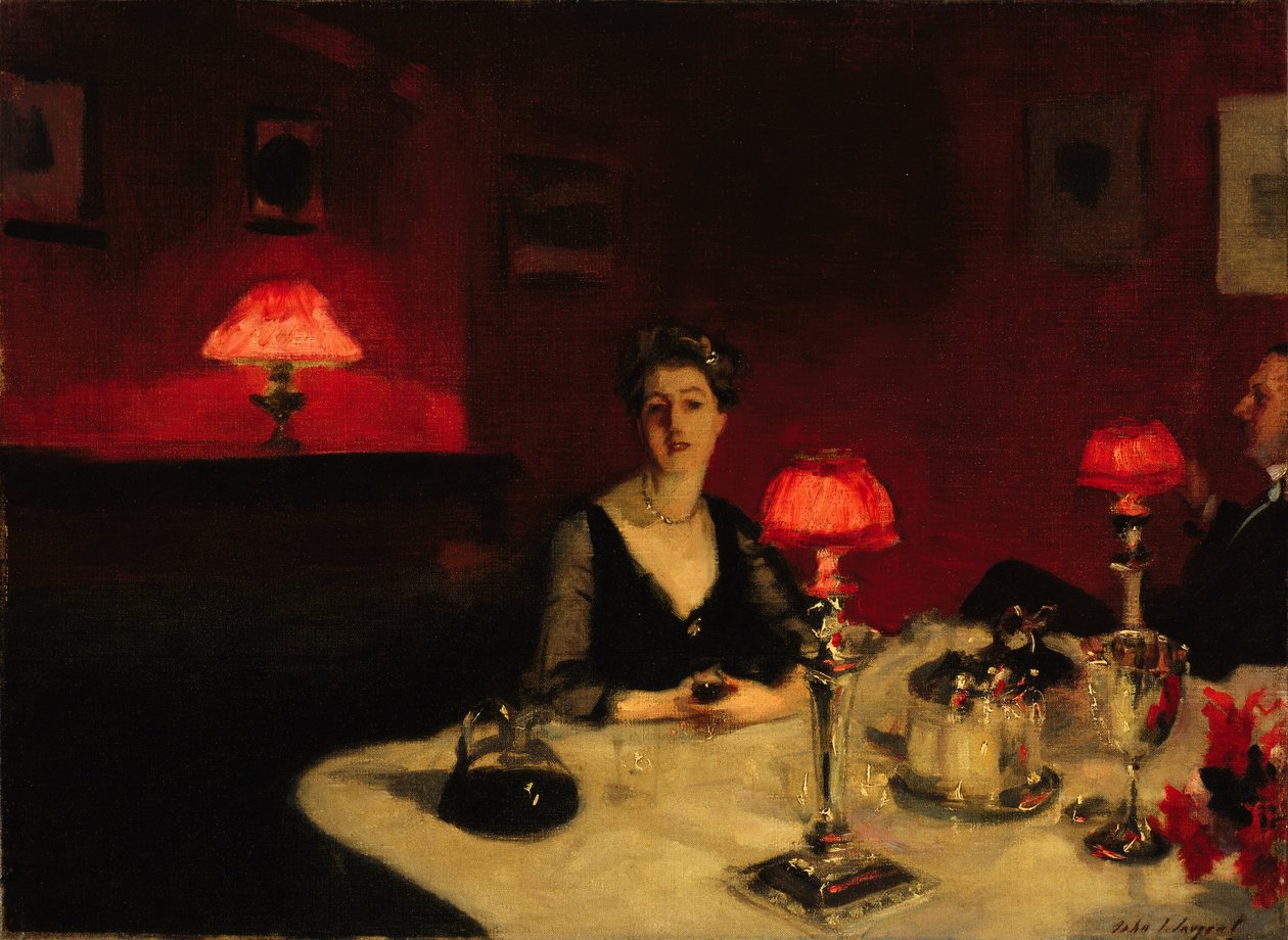 Le verre de porto (Een dinertafel 