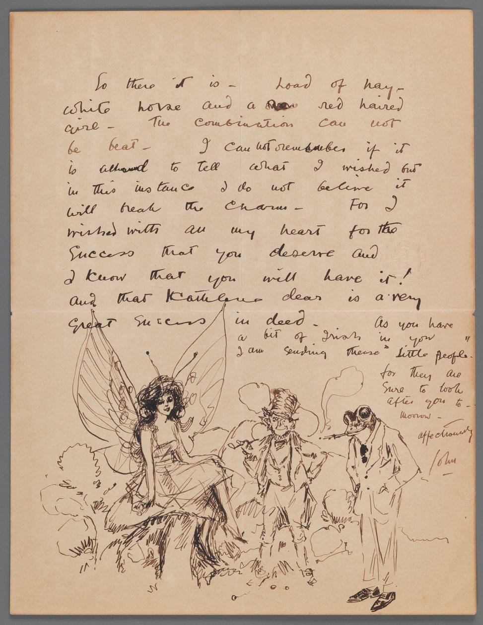 Brief aan Kathlene MacDonell door John Singer Sargent