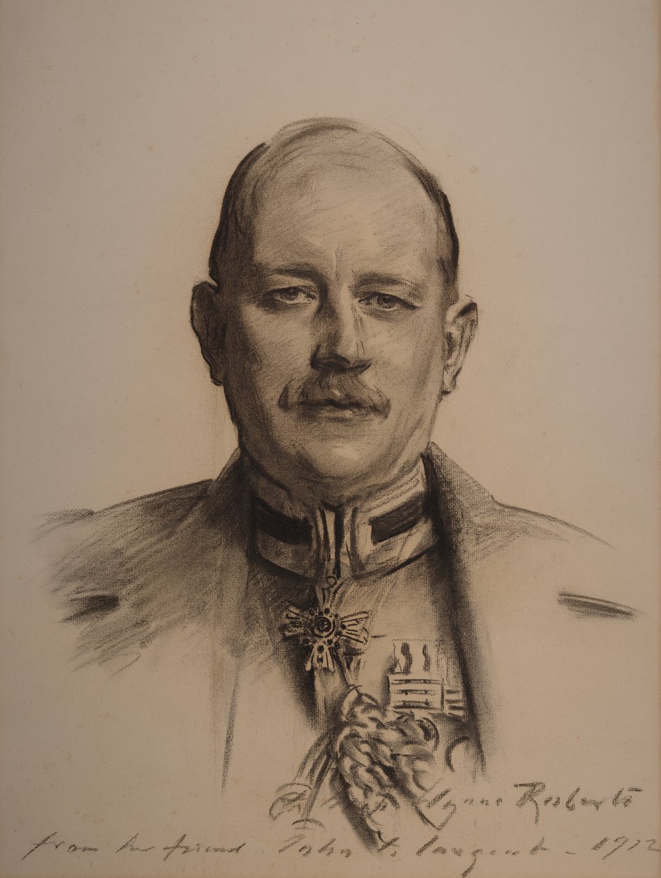 Luitenant-generaal Sir George Henry Fowke (houtskooltekening) door John Singer Sargent
