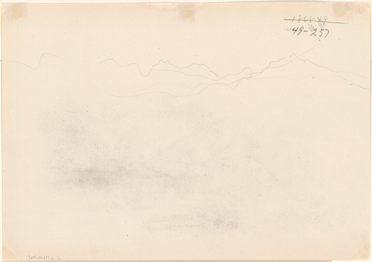 Bergen [verso], 1869 door John Singer Sargent