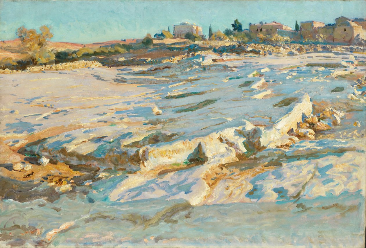 Bij de Olijfberg, Jeruzalem, ca. 1905-06 (olieverf op doek) door John Singer Sargent