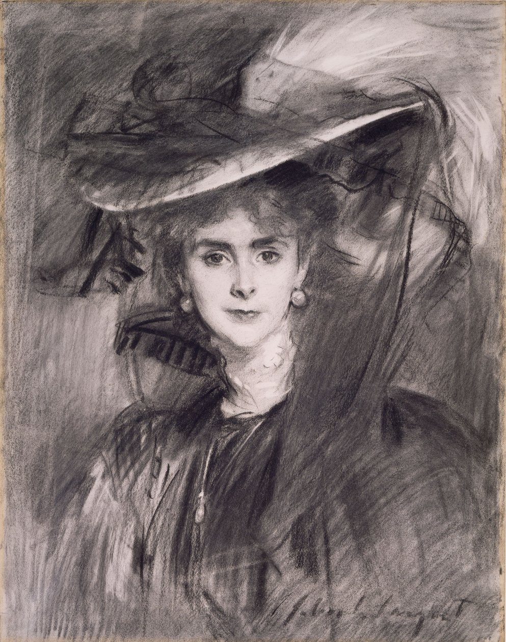 Olga, Barones de Meyer door John Singer Sargent