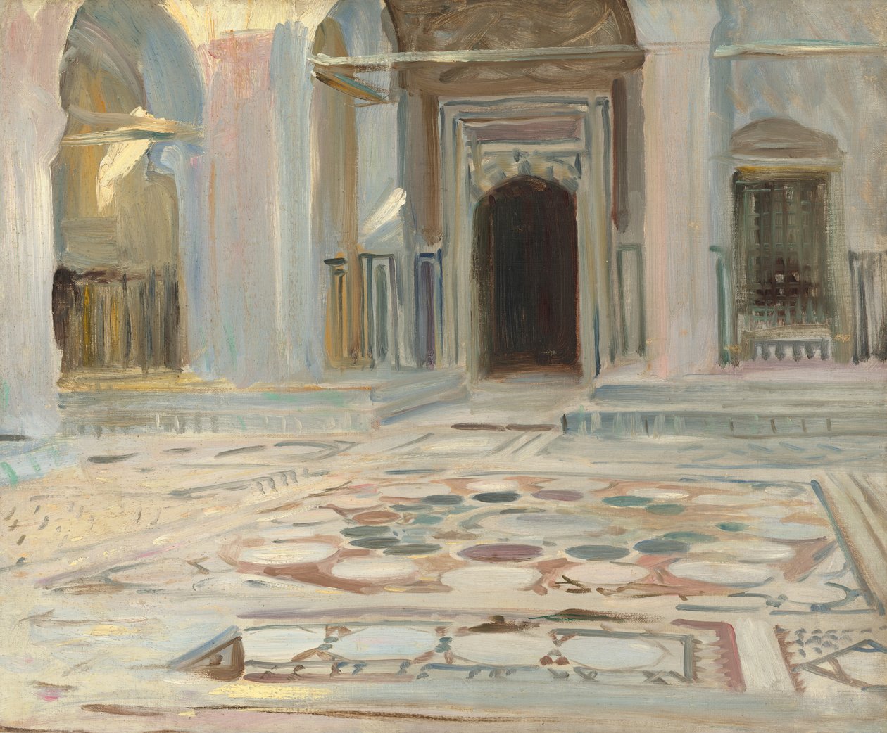 Pavement, Caïro door John Singer Sargent