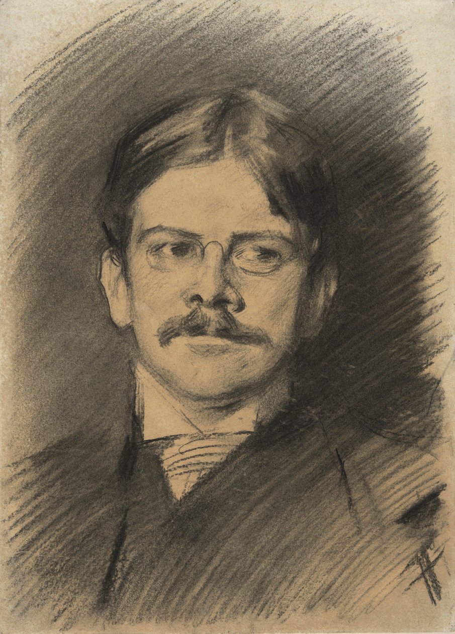 Portret van Edwin Austin Abbey door John Singer Sargent