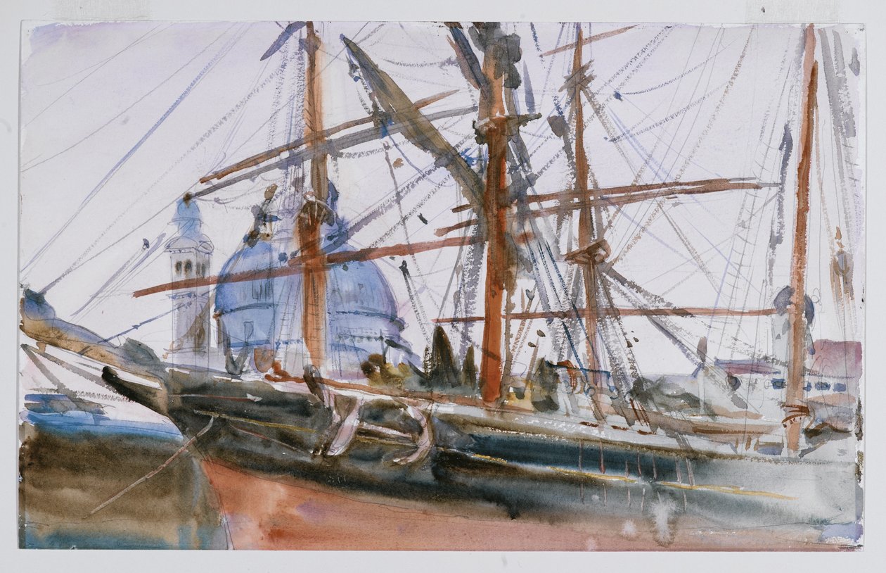 Takelwerk, ca. 1905-06 door John Singer Sargent