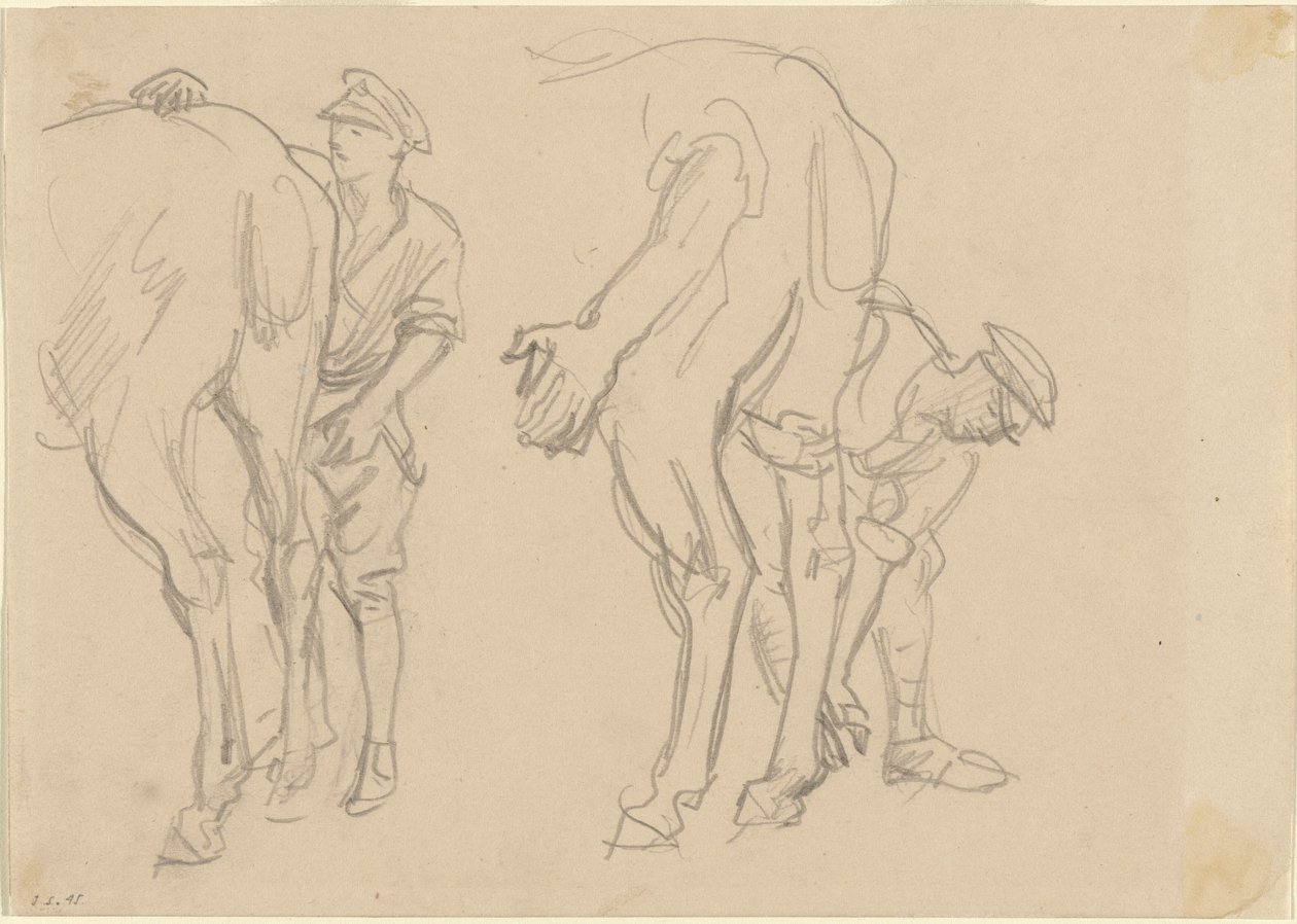 Studies voor Scots Grey, 1918 door John Singer Sargent