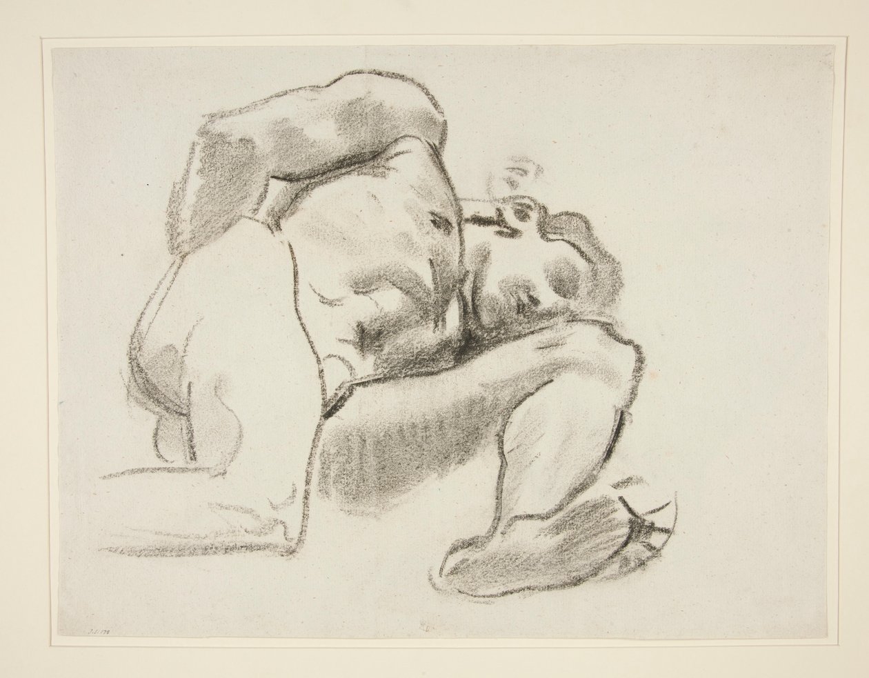 Studie voor Prometheus, rondel, Rotunda, Museum of Fine Arts Boston door John Singer Sargent