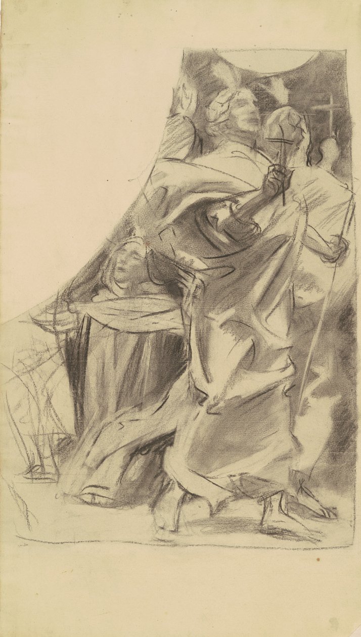 Studie voor Triomf van Religie door John Singer Sargent
