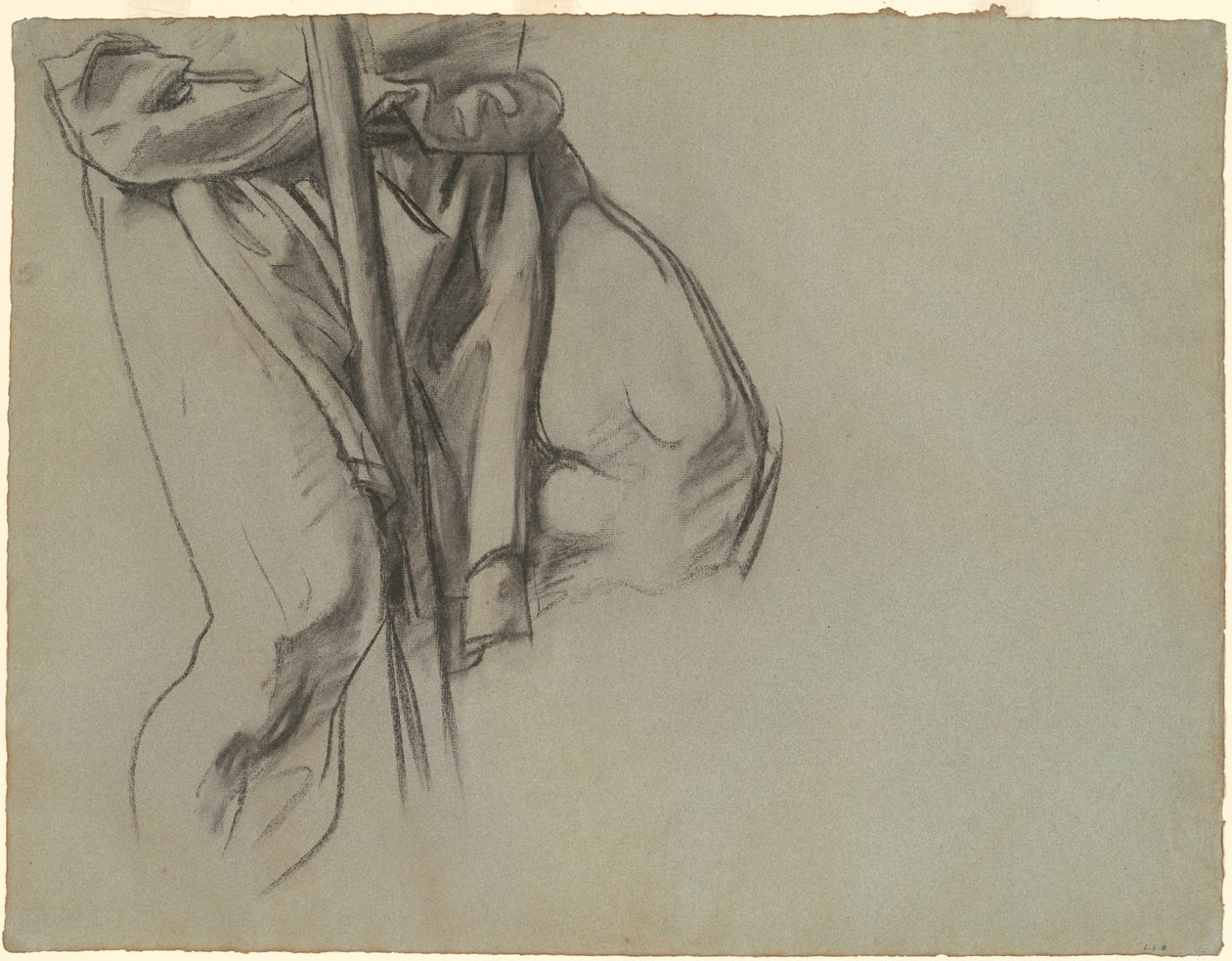Studie van Adam voor de "Vijftien Mysteries van de Rozenkrans" door John Singer Sargent