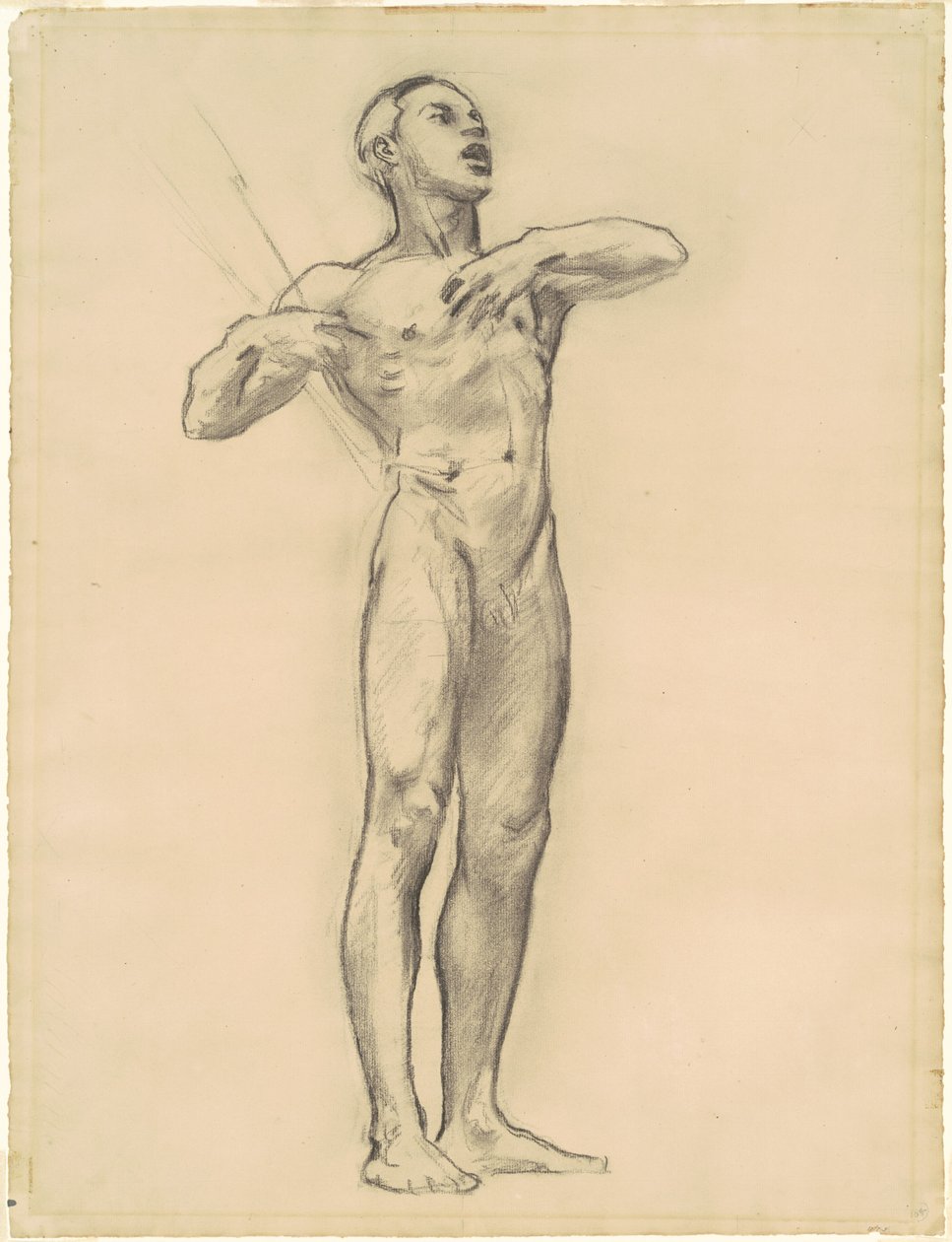 Studie van Orpheus voor "Klassieke en Romantische Kunst" door John Singer Sargent