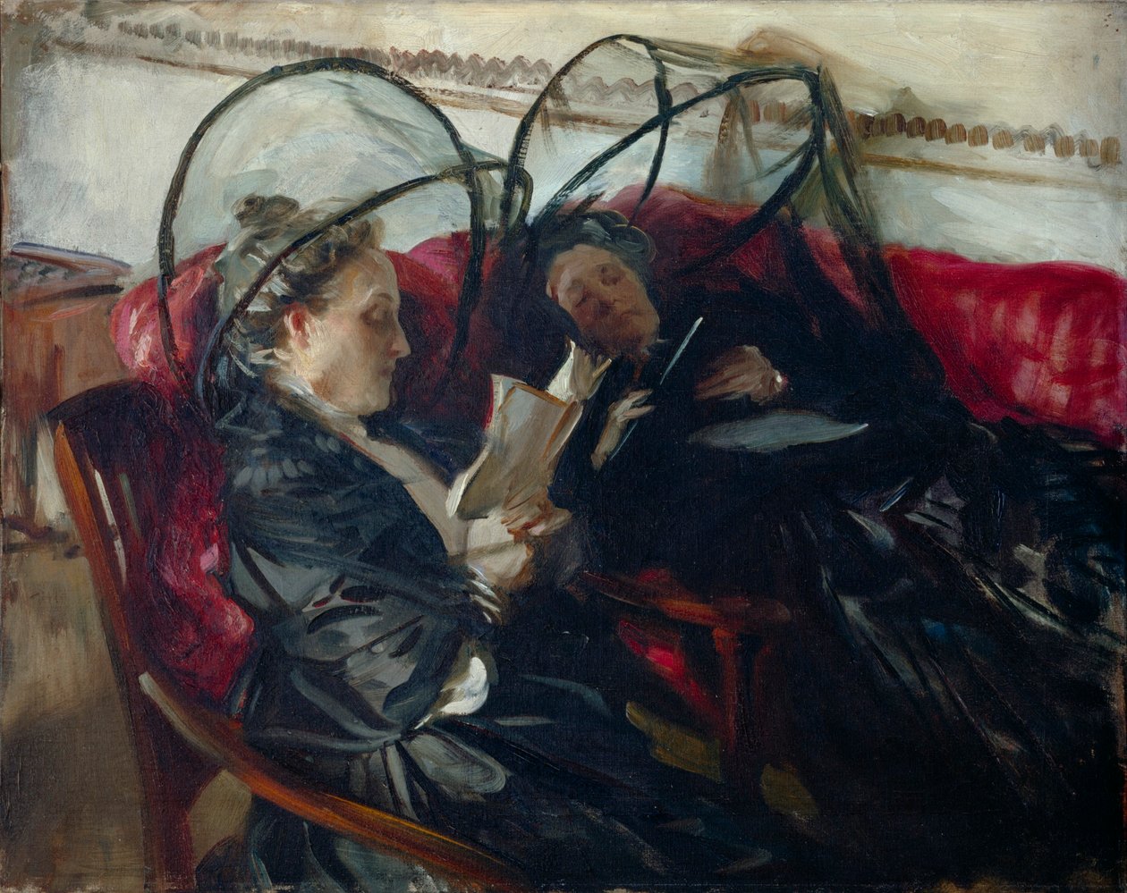 Zweeds:  Myggnät Klamboes door John Singer Sargent