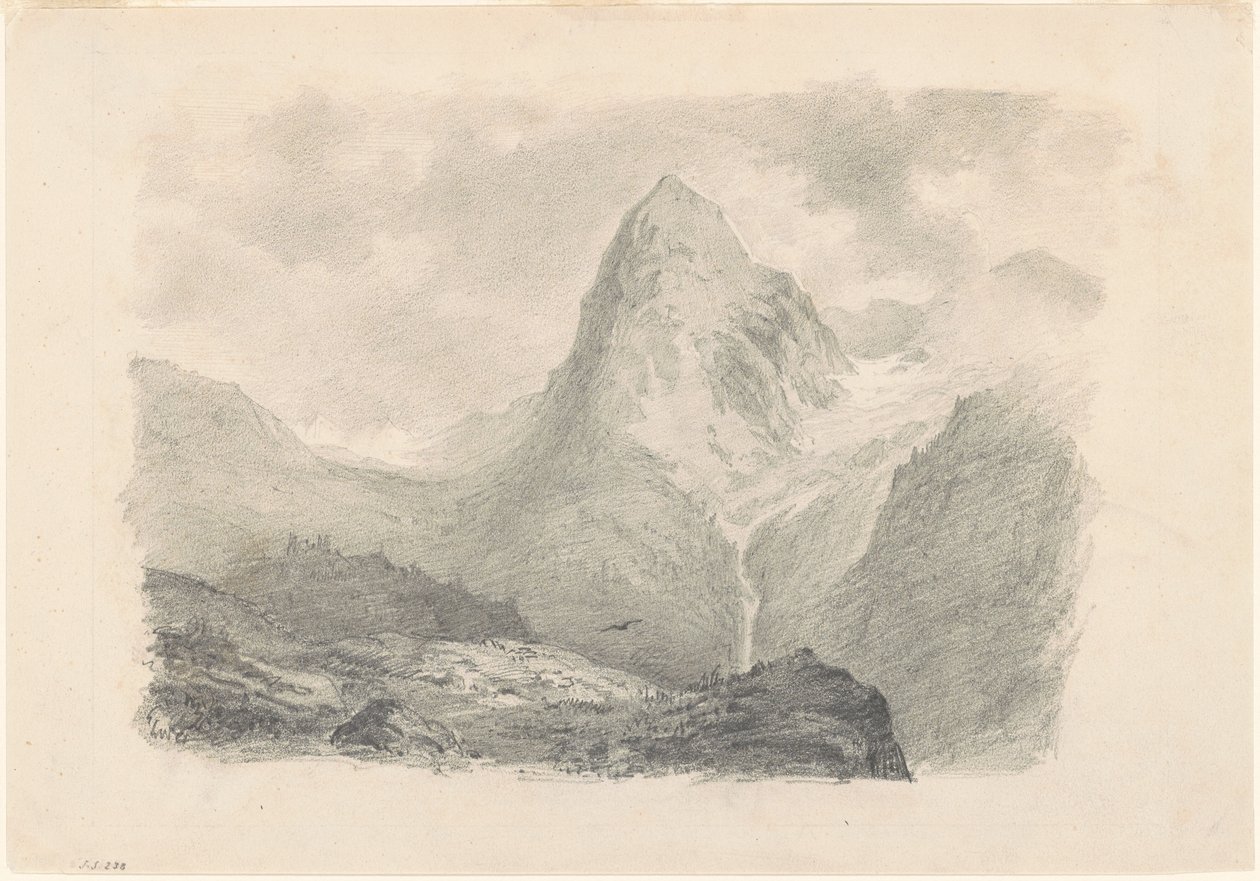 De Alpen [recto], 1868-1869 door John Singer Sargent