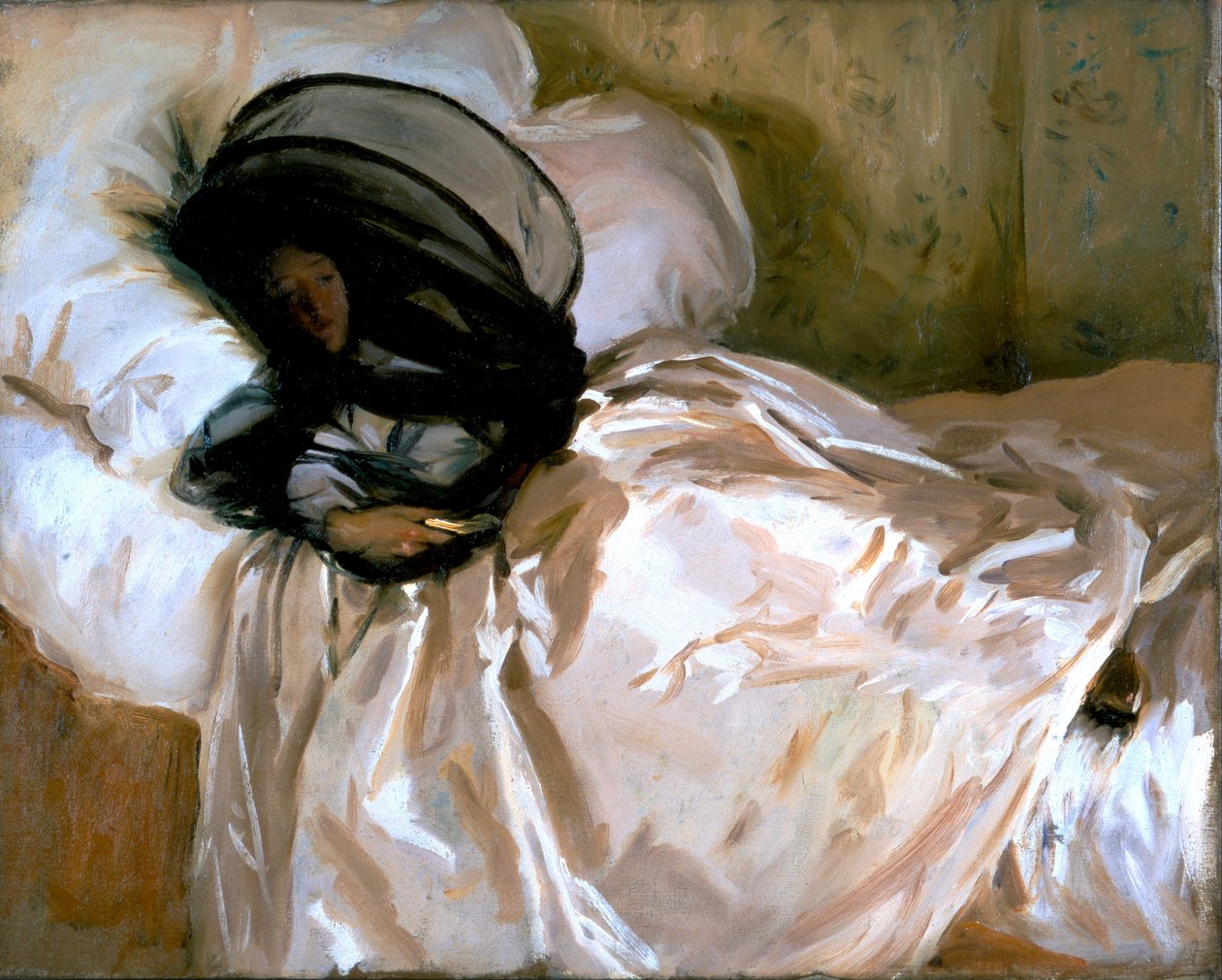 De klamboe door John Singer Sargent