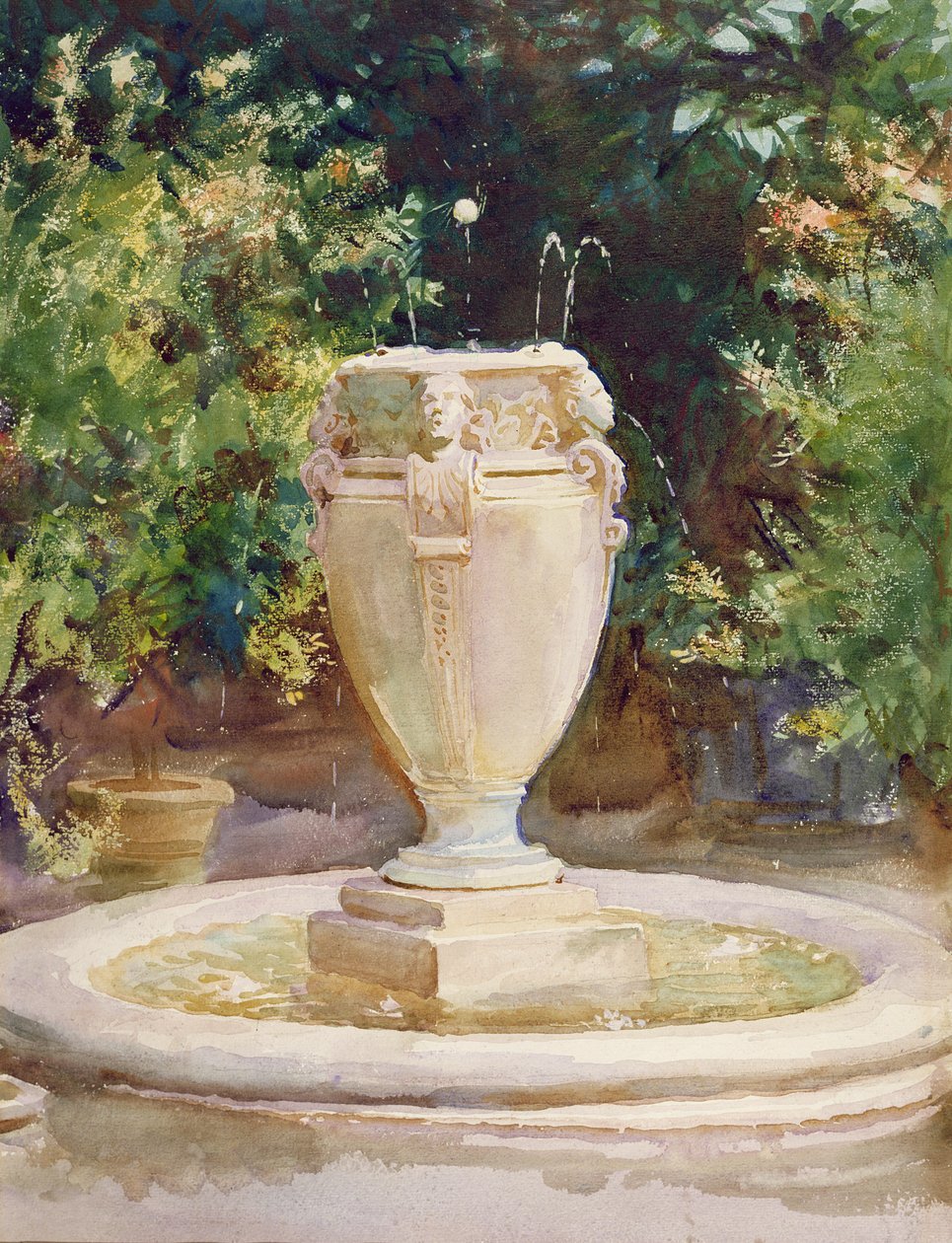 Vaasfontein, Pocantico door John Singer Sargent