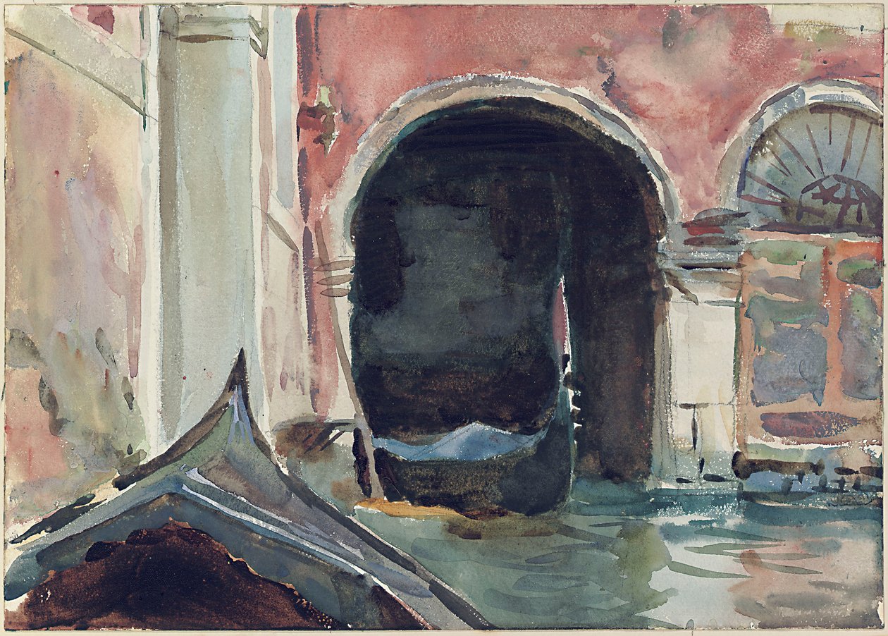 Venetiaans kanaal door John Singer Sargent