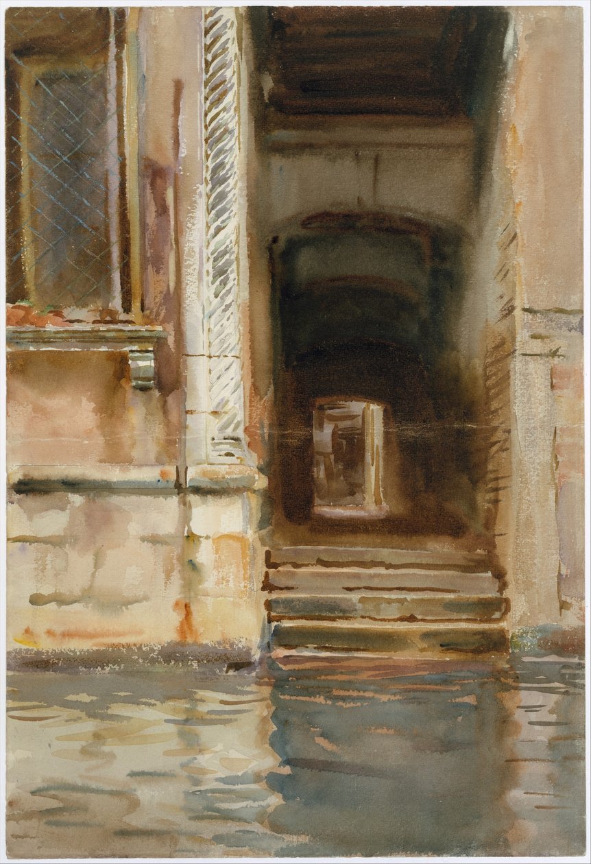 Venetiaanse Doorgang, c.1905 door John Singer Sargent