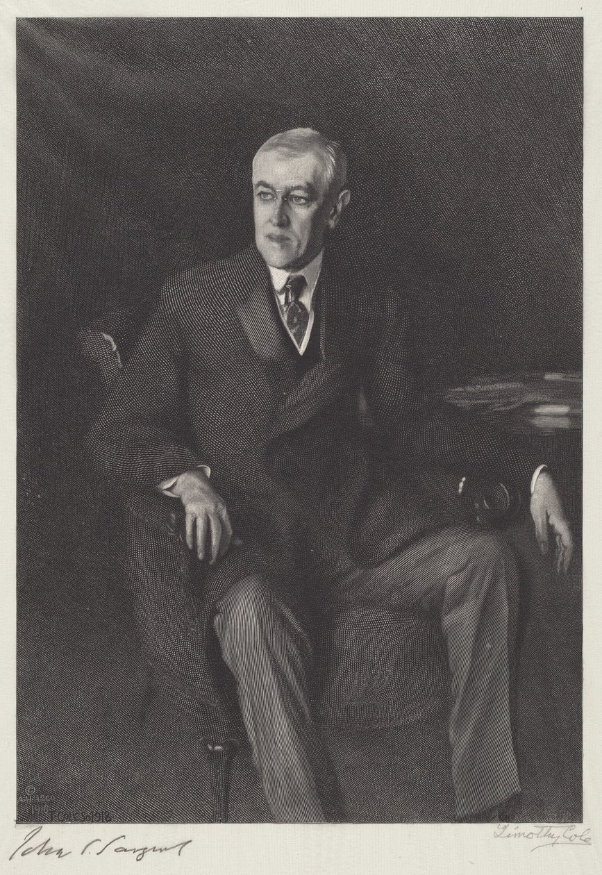 Woodrow Wilson door John Singer Sargent