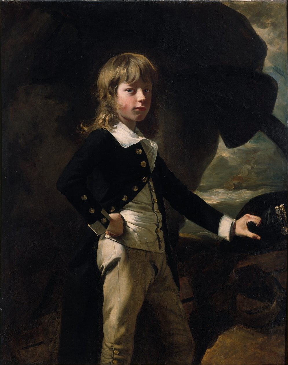 Adelborst Augustus Brine door John Singleton Copley