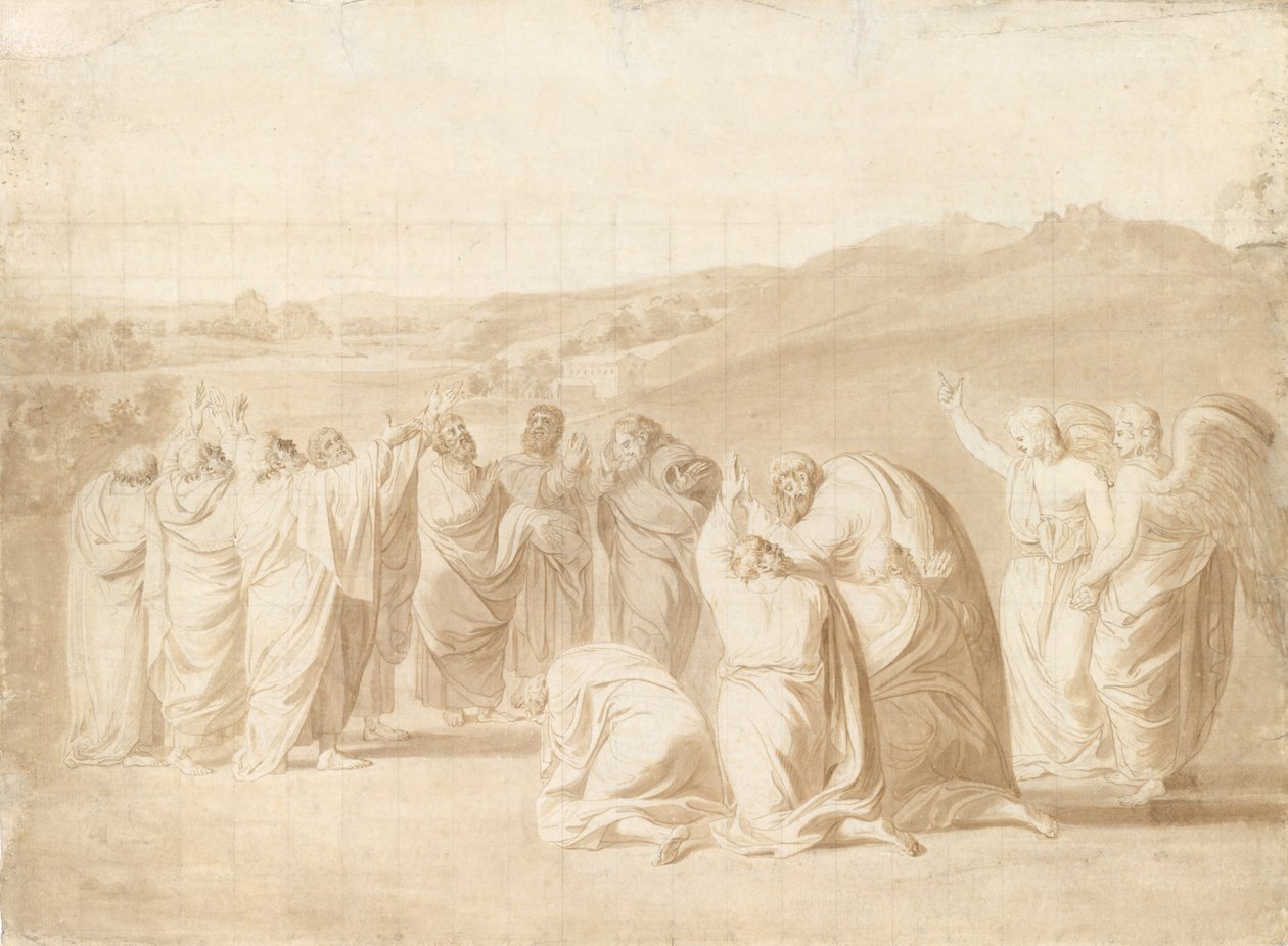 Studie voor De Hemelvaart, 1774 door John Singleton Copley