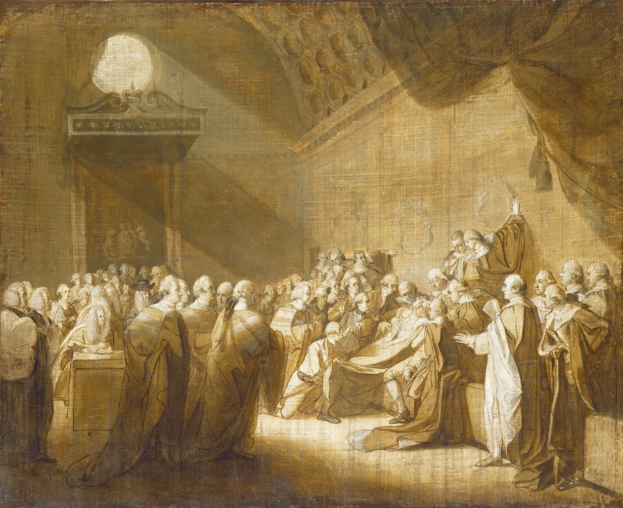 De dood van de graaf van Chatham door John Singleton Copley