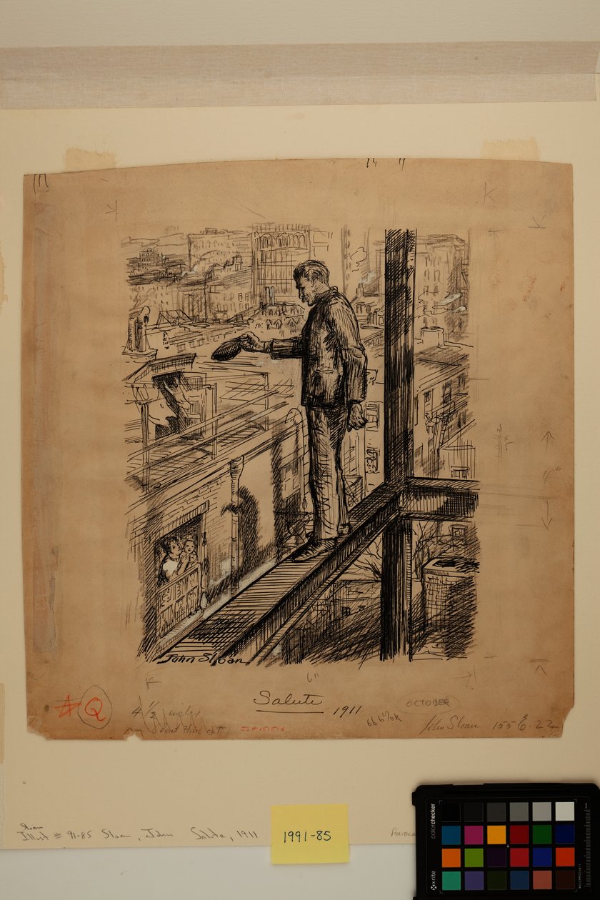 Groet door John French Sloan