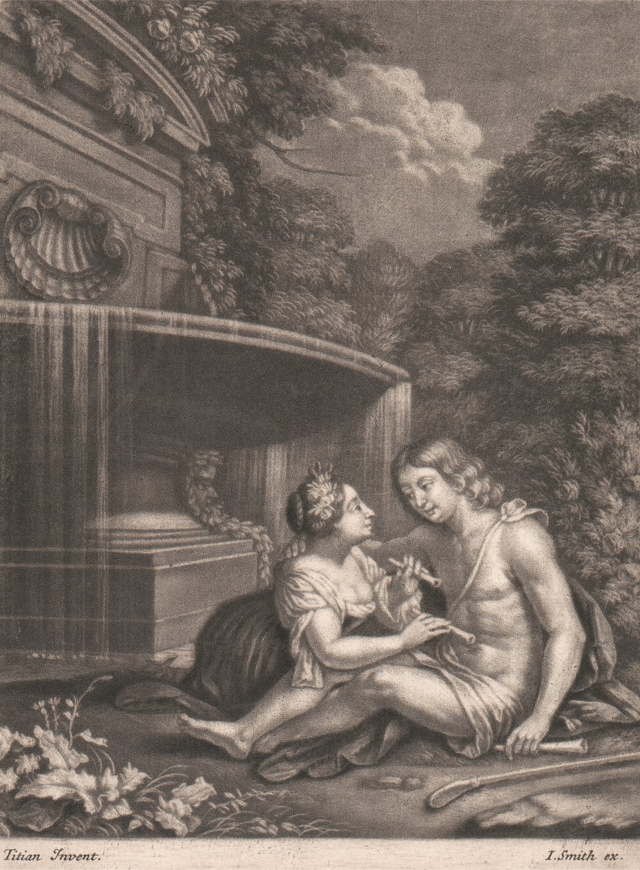 Venus Weert Adonis van de Jacht door John Smith