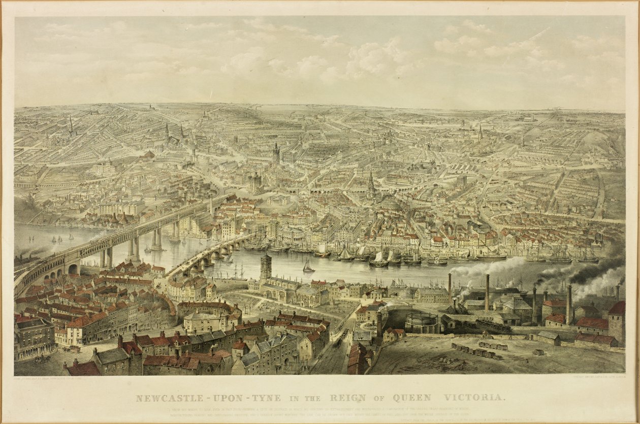 Newcastle upon Tyne tijdens het bewind van koningin Victoria door John Storey