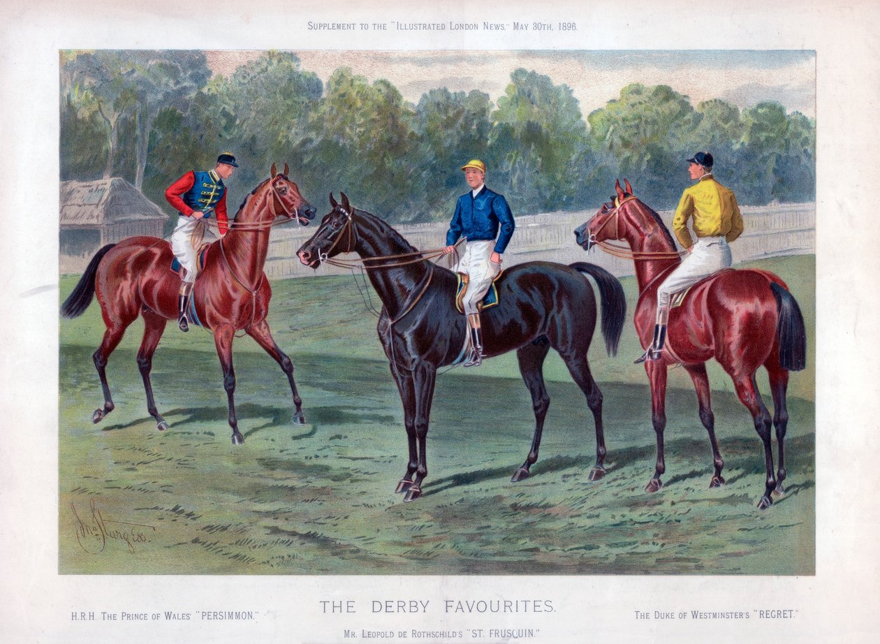 De Derby-favorieten, 30 mei 1896 door John Sturgess