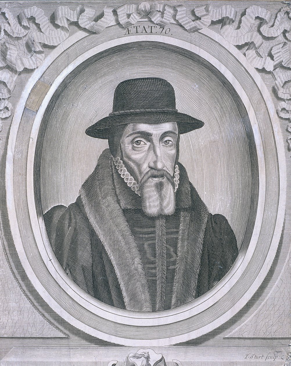 Ovaal portret van John Foxe, ca. 1570, ca. 1700 door John Sturt