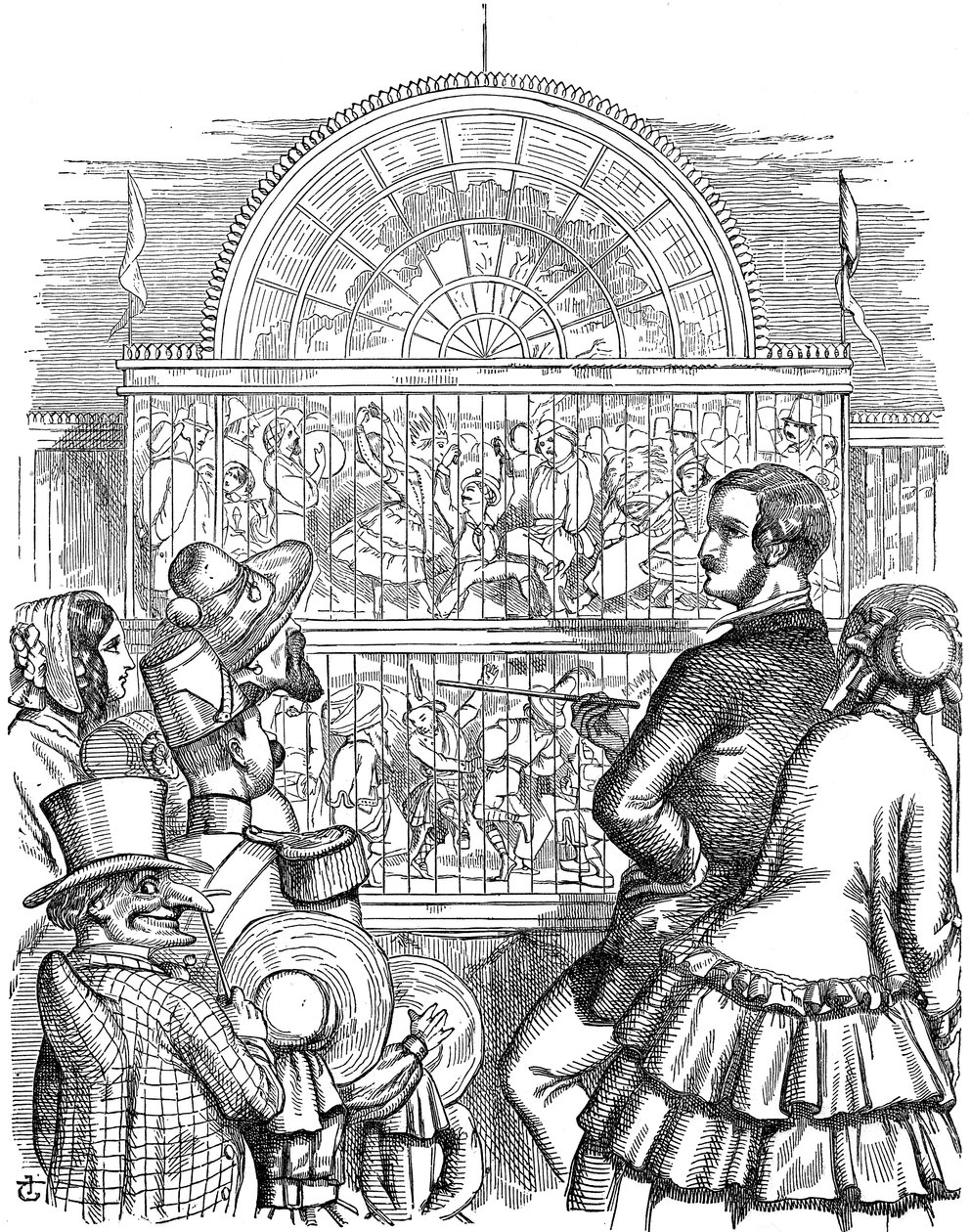 Albert 1819-1861, Prins-gemaal van Koningin Victoria, op de Grote Tentoonstelling, 1851 door John Tenniel