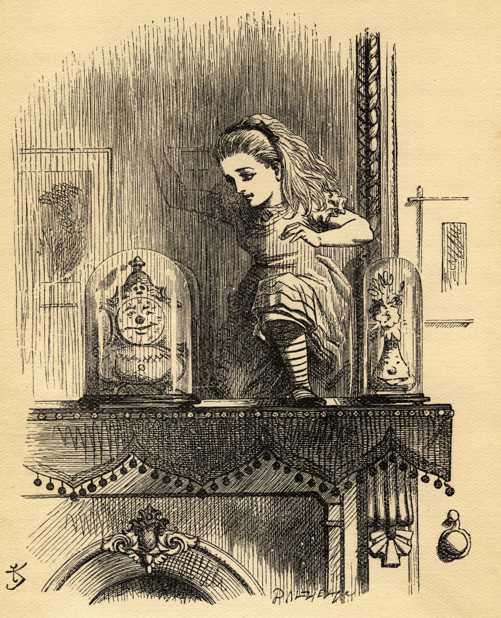 Alice in het Spiegellandhuis, illustratie uit 