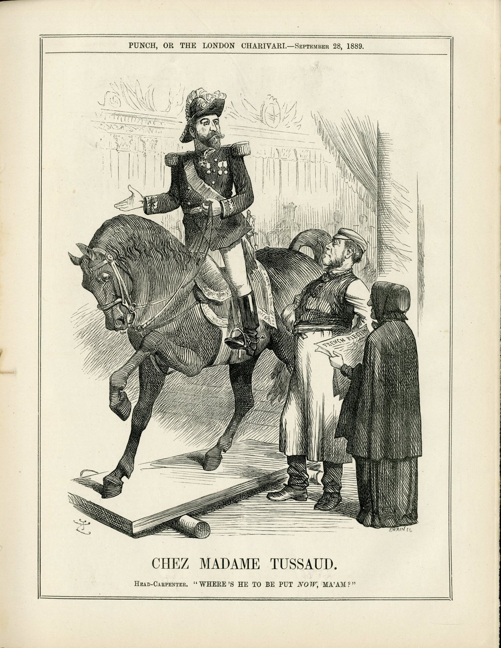 Illustratie van John Tenniel (1820-1914) in Punch door John Tenniel