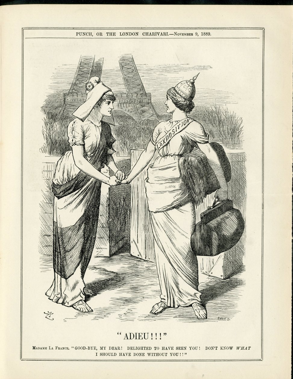 Illustratie van John Tenniel (1820-1914) in Punch door John Tenniel