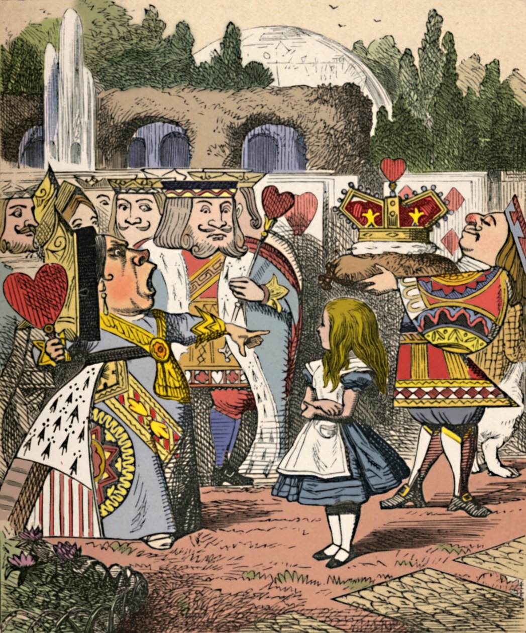 Kop eraf! Alice en de Rode Koningin, 1889 door John Tenniel