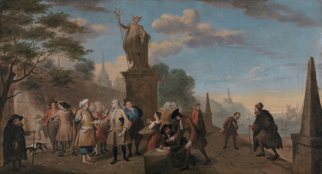 Allegorie van de handel door John Theodore Heins
