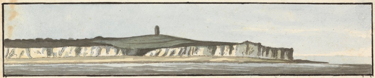 De Zuidelijke Voorland (een van drie tekeningen op één montage) door John Thomas Serres