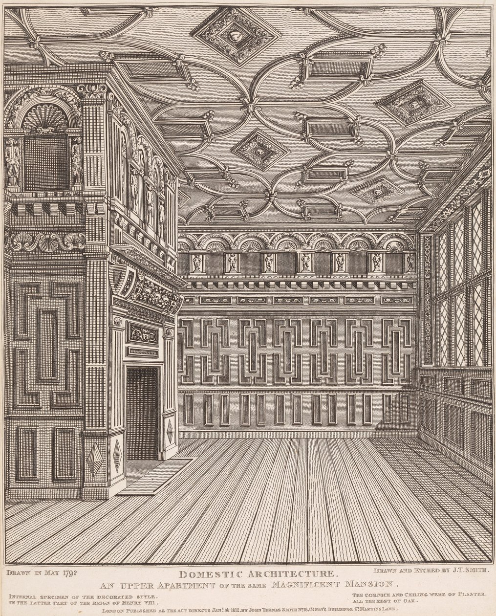 Woonarchitectuur, een bovenappartement van hetzelfde prachtige herenhuis door John Thomas Smith