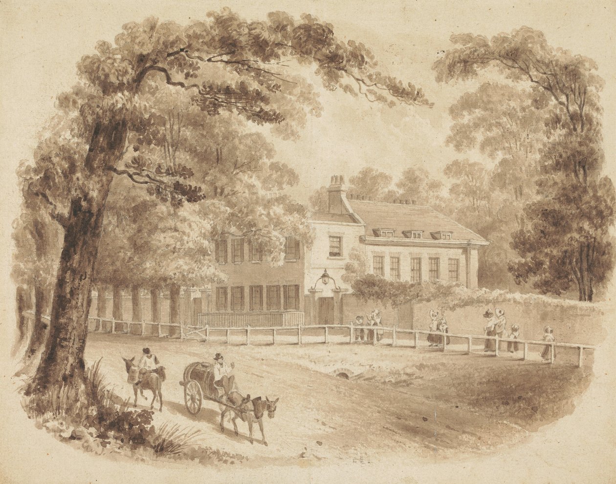 De residentie van George Stevens, F.R.S. door John Thomas Smith