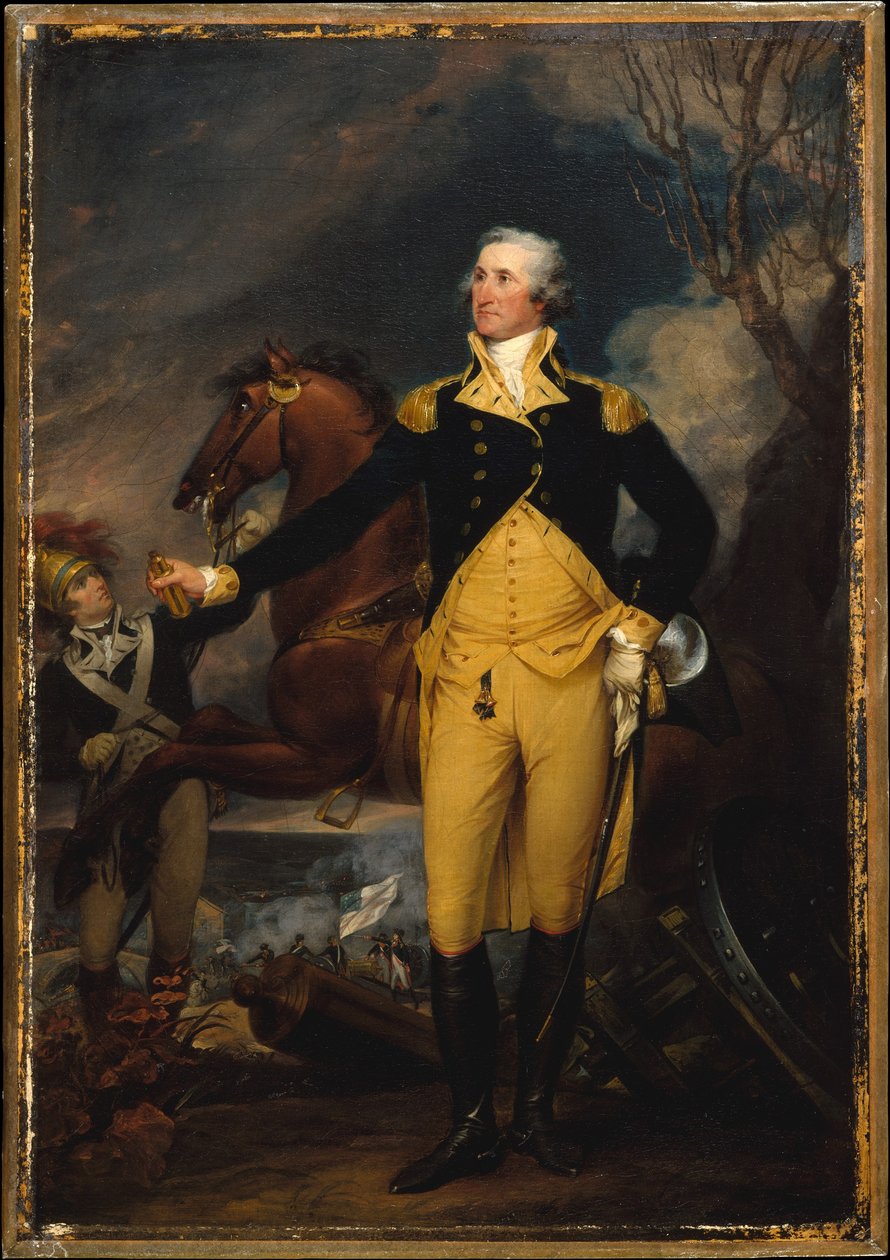 George Washington voor de Slag bij Trenton door John Trumbull
