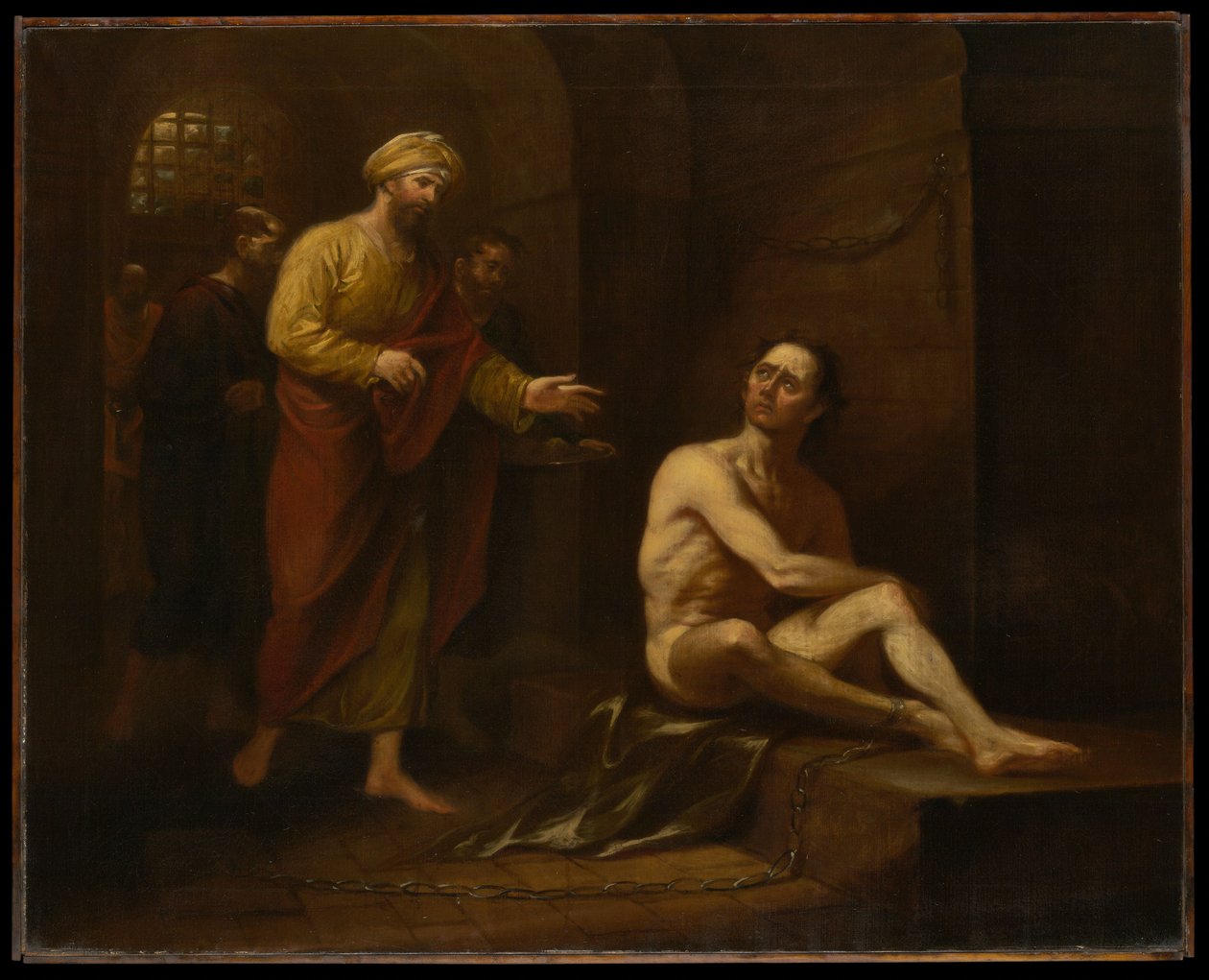 „Ik zat in de gevangenis en gij kwaamt tot Mij” (Matteüs 25:36) door John Trumbull