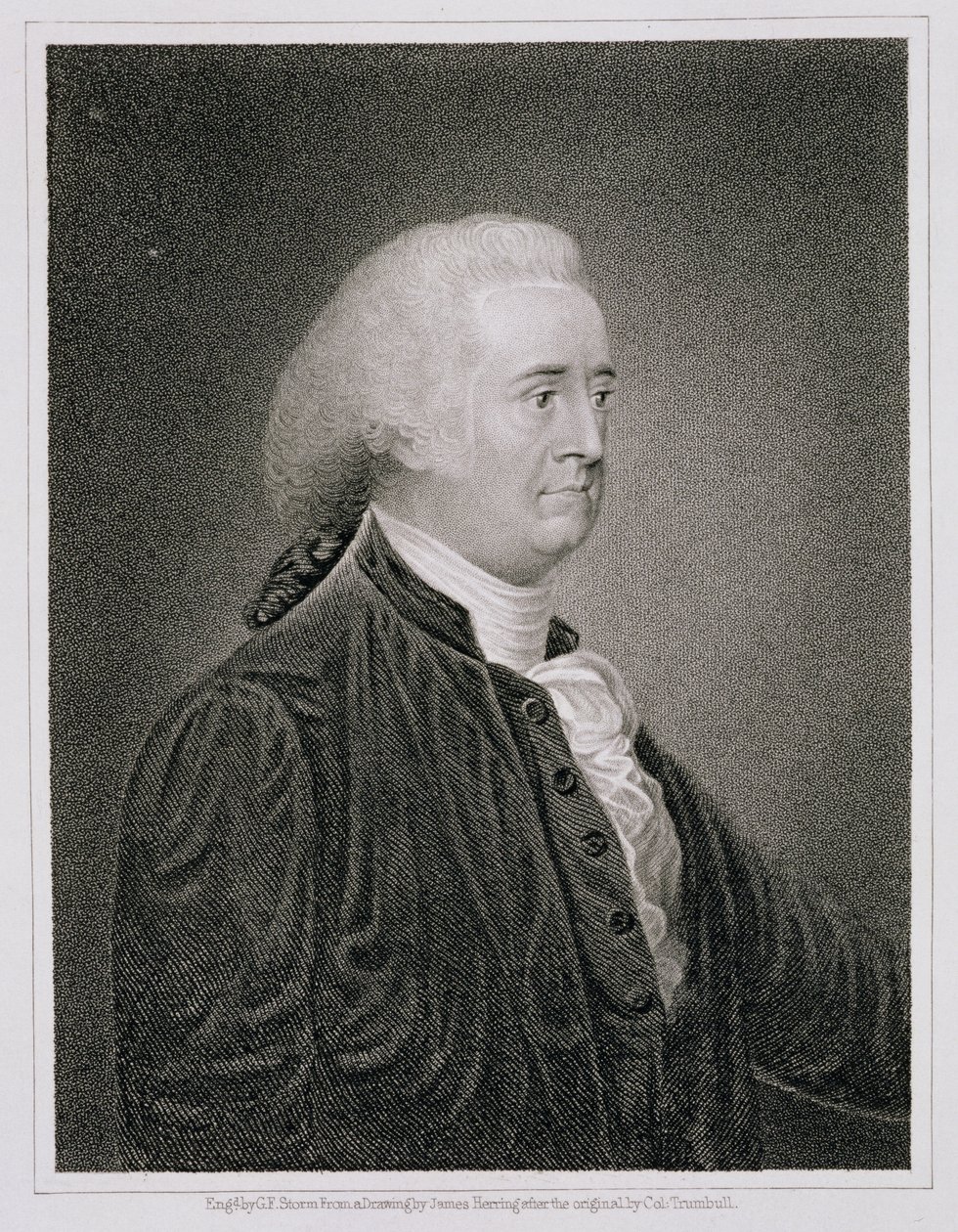 John Rutledge (1739-1800), gegraveerd door G.F. Storm naar een tekening van het origineel door James Herring door John Trumbull