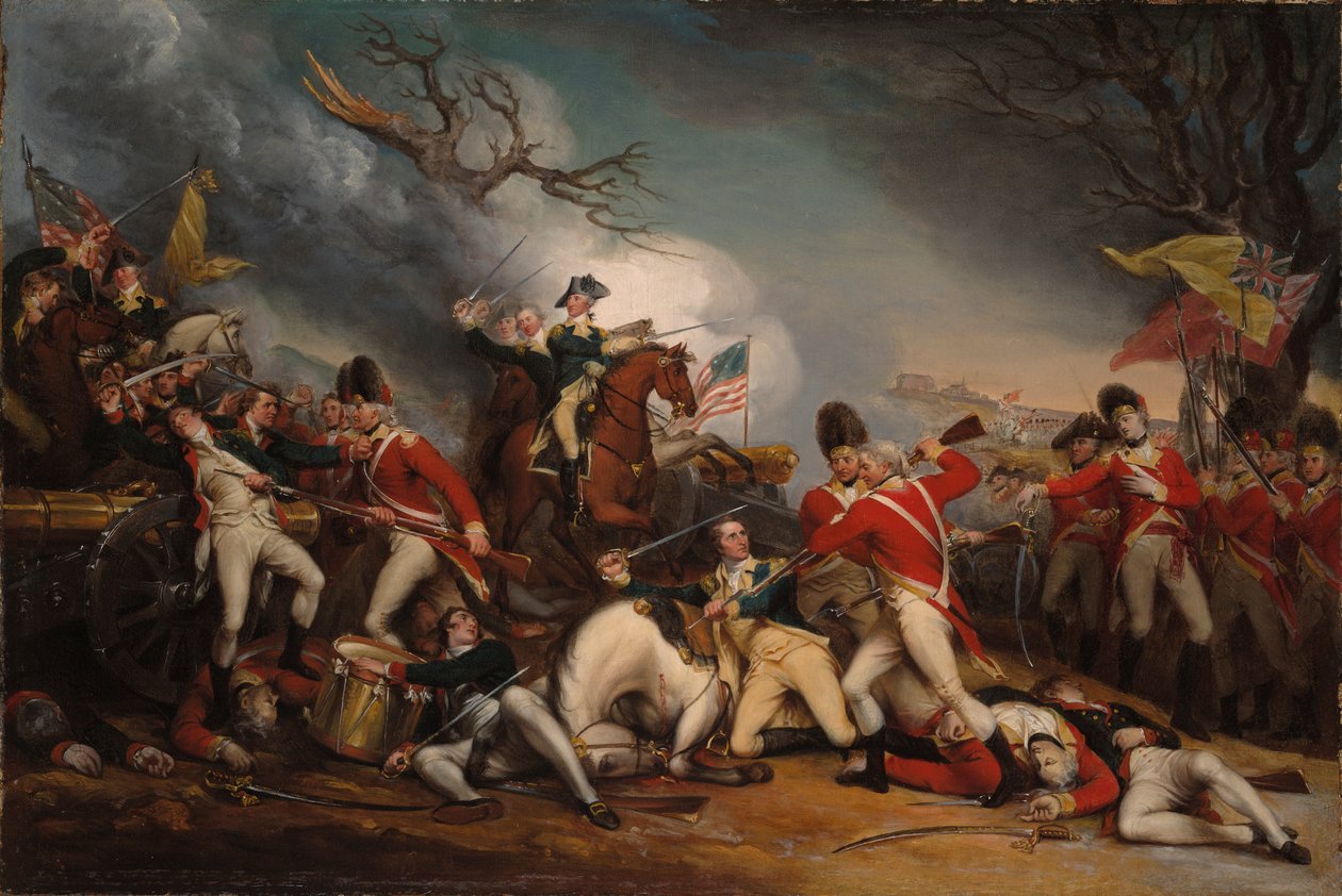 De dood van generaal Mercer in de Slag bij Princeton, 3 januari 1777 door John Trumbull