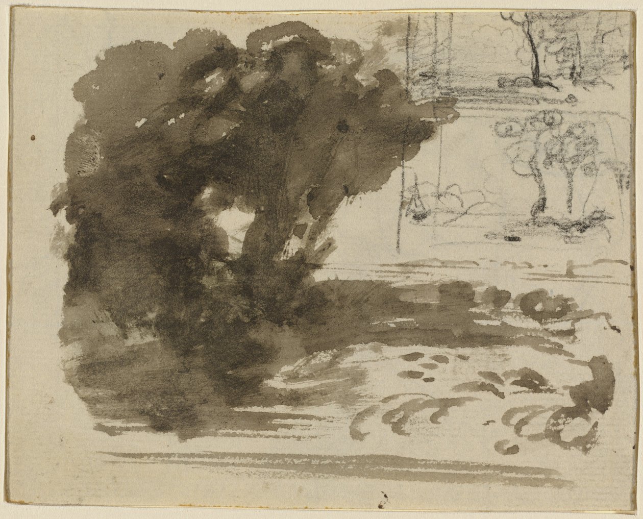 Een groep bomen door John Varley