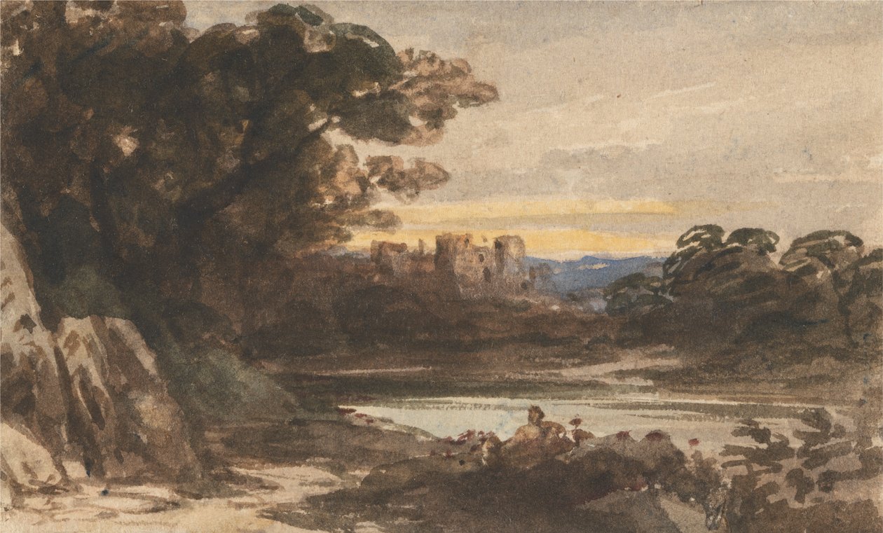 Barnard Castle, County Durham door John Varley
