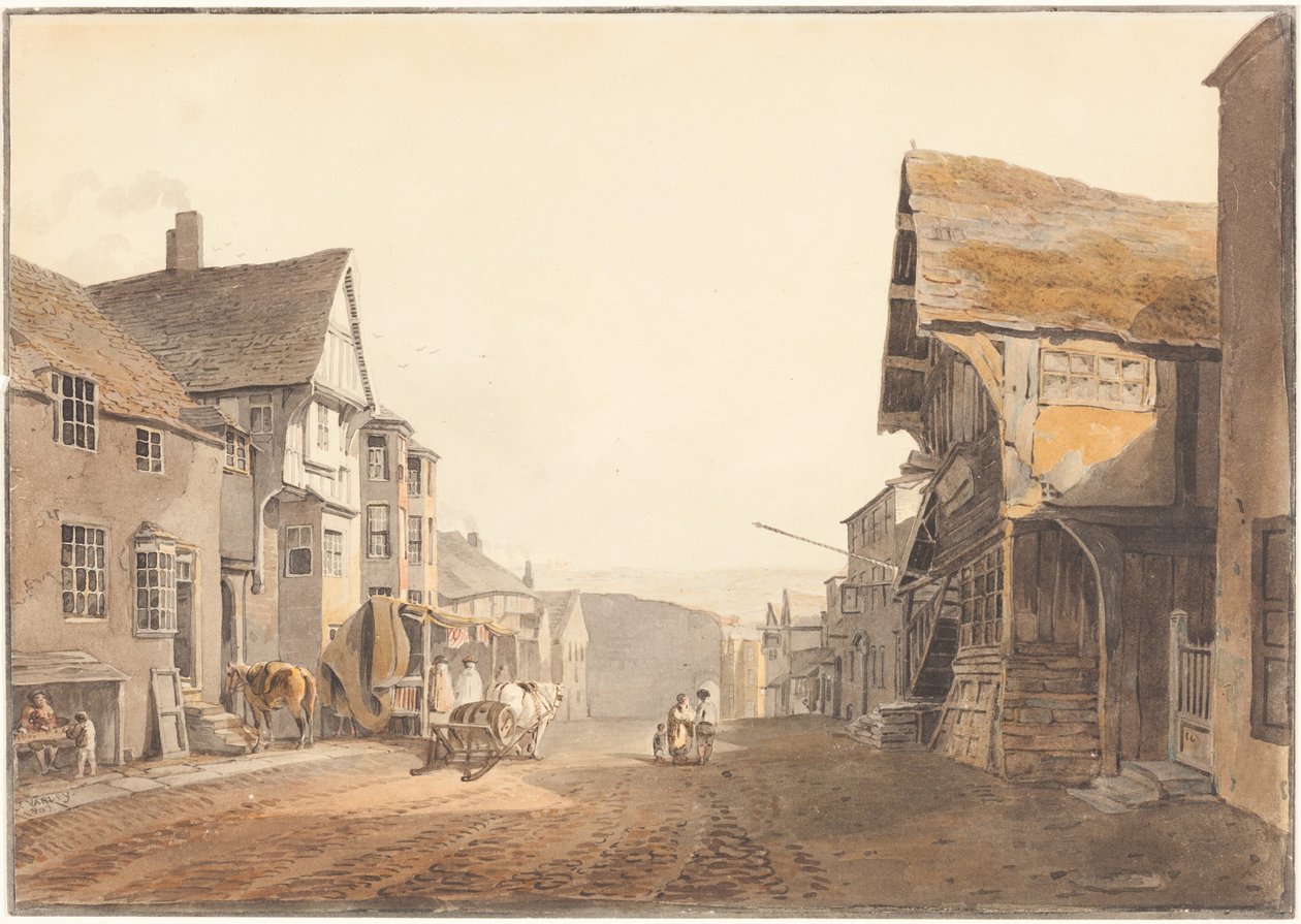 Conway in Noord-Wales door John Varley