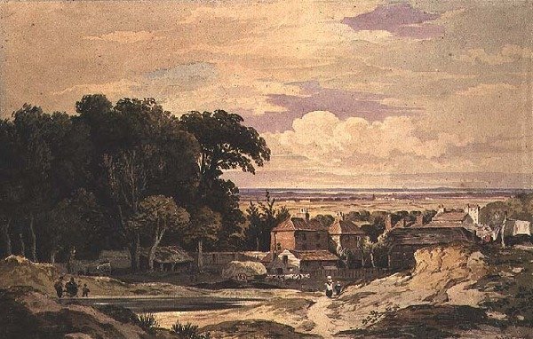Frognal, Hampstead, c.1825 door John Varley