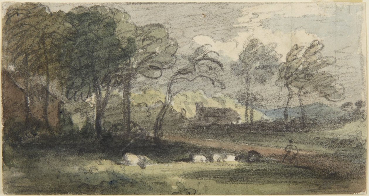 Landschap door John Varley