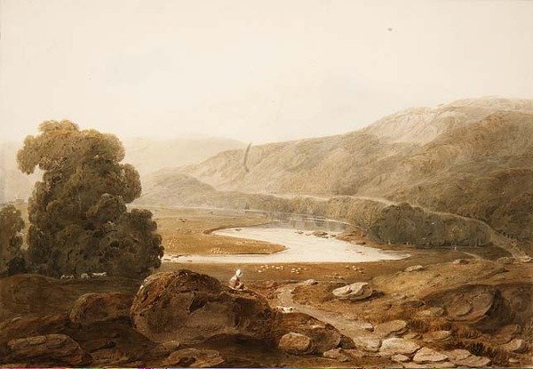 No.1607 Vale van de rivier Mawddach, Wales, c.1805 door John Varley